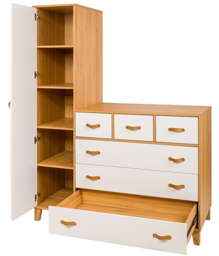 שידת החתלה משולבת ארון קטן רוחב 140 ס