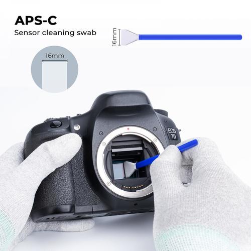 סט מקלונים לניקוי חיישן K&F Concept 16mm APS-C Format Cleaning Stick Set (10PCS)