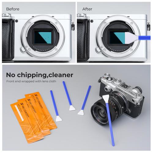 סט מקלונים לניקוי חיישן K&F Concept 16mm APS-C Format Cleaning Stick Set (10PCS)