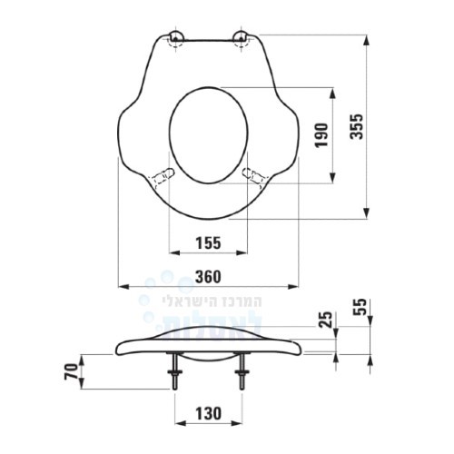 LAUFEN FLORAKIDS H8910320610001  | מושב אסלה לאופן לילדים פלורה קידס | לבן