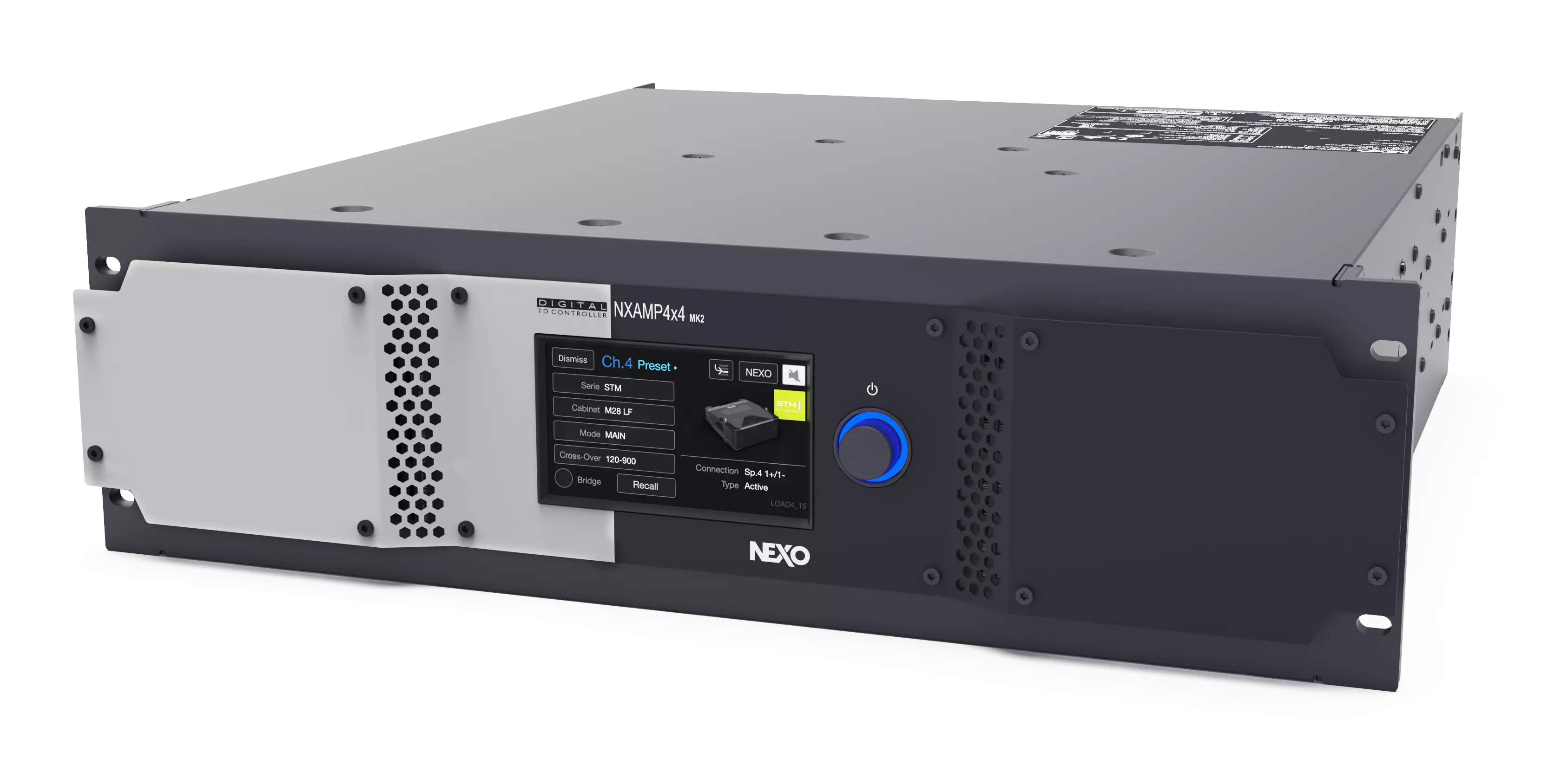 מגבר פרוססור נקסו NEXO NXAMP4X4MK2 הספק 4X4000W ב 2 אום
