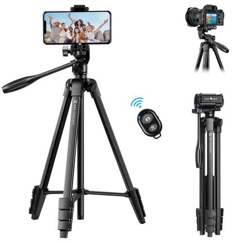 חצובה אוניברסלית עם שלט אלחוטי - K&F Concept B174A1 Aluminum Travel Tripod with Bluetooth Remote