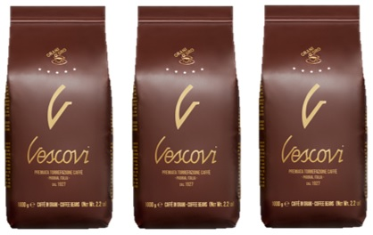 3 ק"ג פולי קפה וסקובי חמישה כוכבים Vescovi Five Stars
