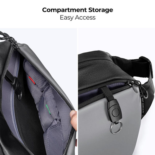 תיק צד K&F Concept Alpha Camera Sling Bag 10L (Silver)