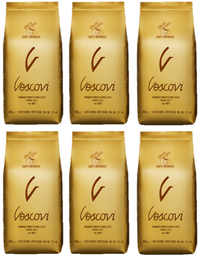 6 ק"ג פולי קפה וסקובי זהב Vescovi Grani D