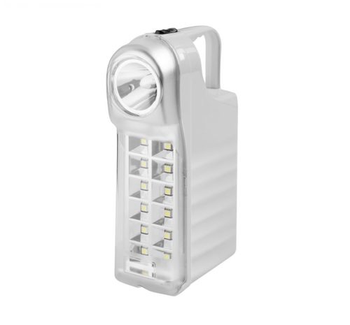  תאורה נטענת ניידת 13 נורות LED +  פנס + שקע USB