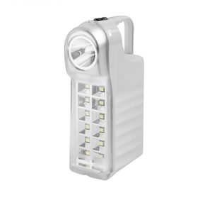  תאורה נטענת ניידת 13 נורות LED +  פנס + שקע USB