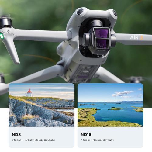 סט פילטרים לרחפן K&F Concept Filter Set for DJI AIR 3 (CPL+ND8+ND16)