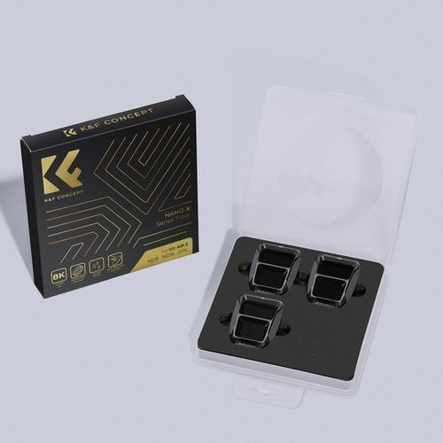 סט פילטרים לרחפן K&F Concept Filter Set for DJI AIR 3 (CPL+ND8+ND16)