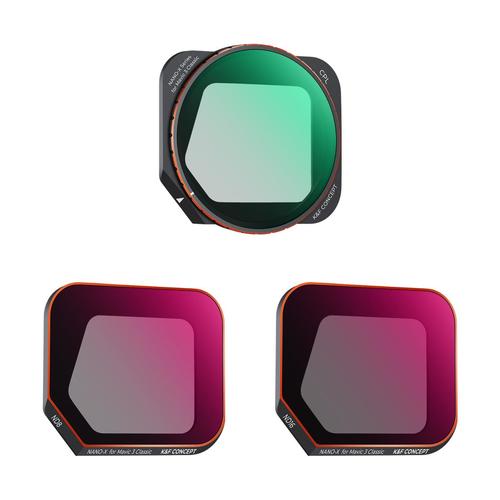 סט פילטרים לרחפן K&F Concept Filter Set for DJI Mavic 3 Classic (CPL+ND8+ND16)