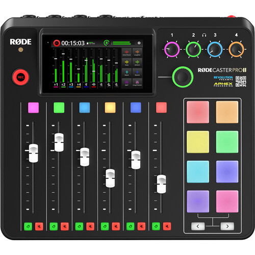 RODE RODECaster Pro II מיקסר קונטרולר סטודיו להפקת אודיו (פודקסטים)