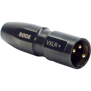 RODE VXLR Plus מתאם 3.5 מ"מ TRS נקבה לזכר XLR עם ממיר מתח פנטום