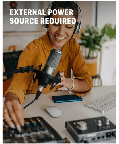 מיקרופון קונדנסר EC2800 עם דיאפרגמה גדולה DC20 מבית DONNER