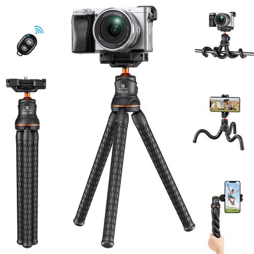 חצובה גמישה K&F Concept MS01 Octopus Flexible Tripod + Bluetooth Remote