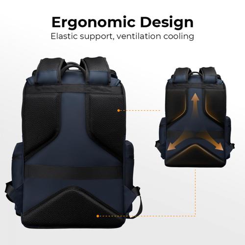 תיק גב לצילום לשימוש רב תכליתי - K&F Concept Multifunctional Camera Backpack 25L (Blue)