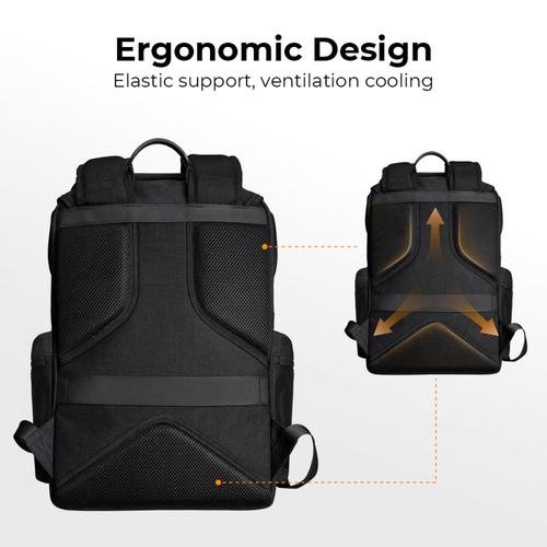 תיק גב לצילום לשימוש רב תכליתי - K&F Concept Multifunctional Camera Backpack 25L (Black)