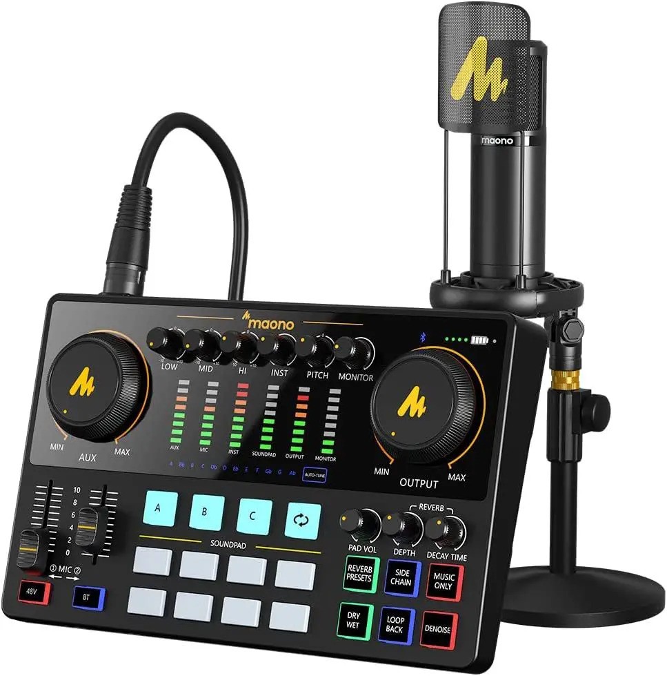 ערכת פודקאסט עם מיקרופון Maono Maonocaster AME2A