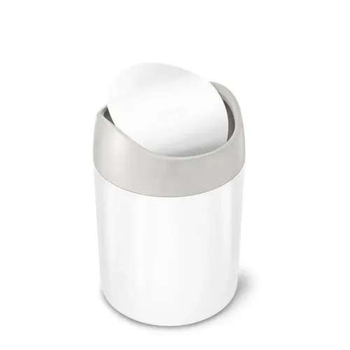 פח שולחני לבן 1.5 ל' סימפליומן | Simplehuman