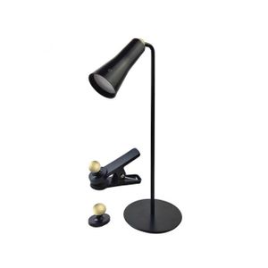 מנורת שולחן PALERMO נטענת 3W עם חיבור USB- שחור semicom