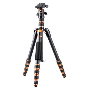 חצובת סיבי פחמן עם ראש כדורי - K&F Concept BA225 Professional Carbon Fiber Tripod C225C0 + BH-25
