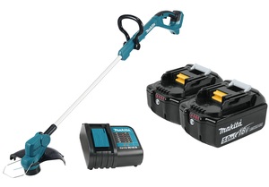 קוצץ קנטים 18V נטען 260 מ"מ כולל 2 סוללות 5.0 אמפר ומטען MAKITA DUR193 מקיטה