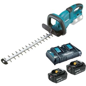 גוזם גדר חיה 2X18V נטען 650 מ"מ כולל 2 סוללות 6.0 אמפר ומטען MAKITA DUH651 מקיטה