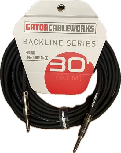 כבל לגיטרה 9 מ' Gator GCWB-INS-30 Backline Series 30 Foot instrument Cable