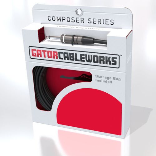 כבל לגיטרה 6 מ' GATOR GCWC-INS-20 Composer Series 20 Foot Instrument Cable