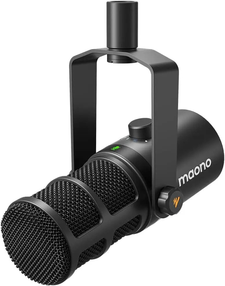 מיקרופון דינמי מקצועי בחיבור XLR/USB דגם Maono PD400X