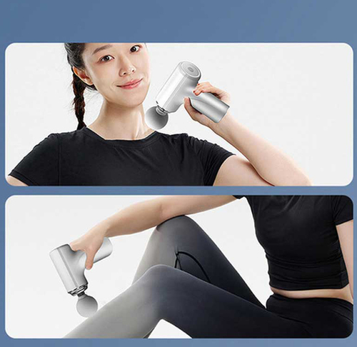 אקדח עיסוי ידני קטן  Massager Gun Pocket - צבע לבן