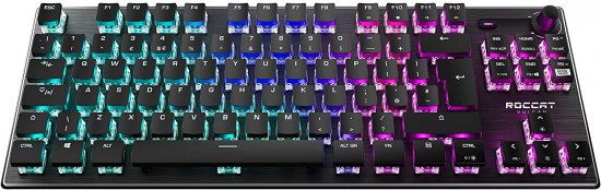 מקלדת גיימינג מכאנית מוארת Roccat Vulcan TKL Linear Red Switch