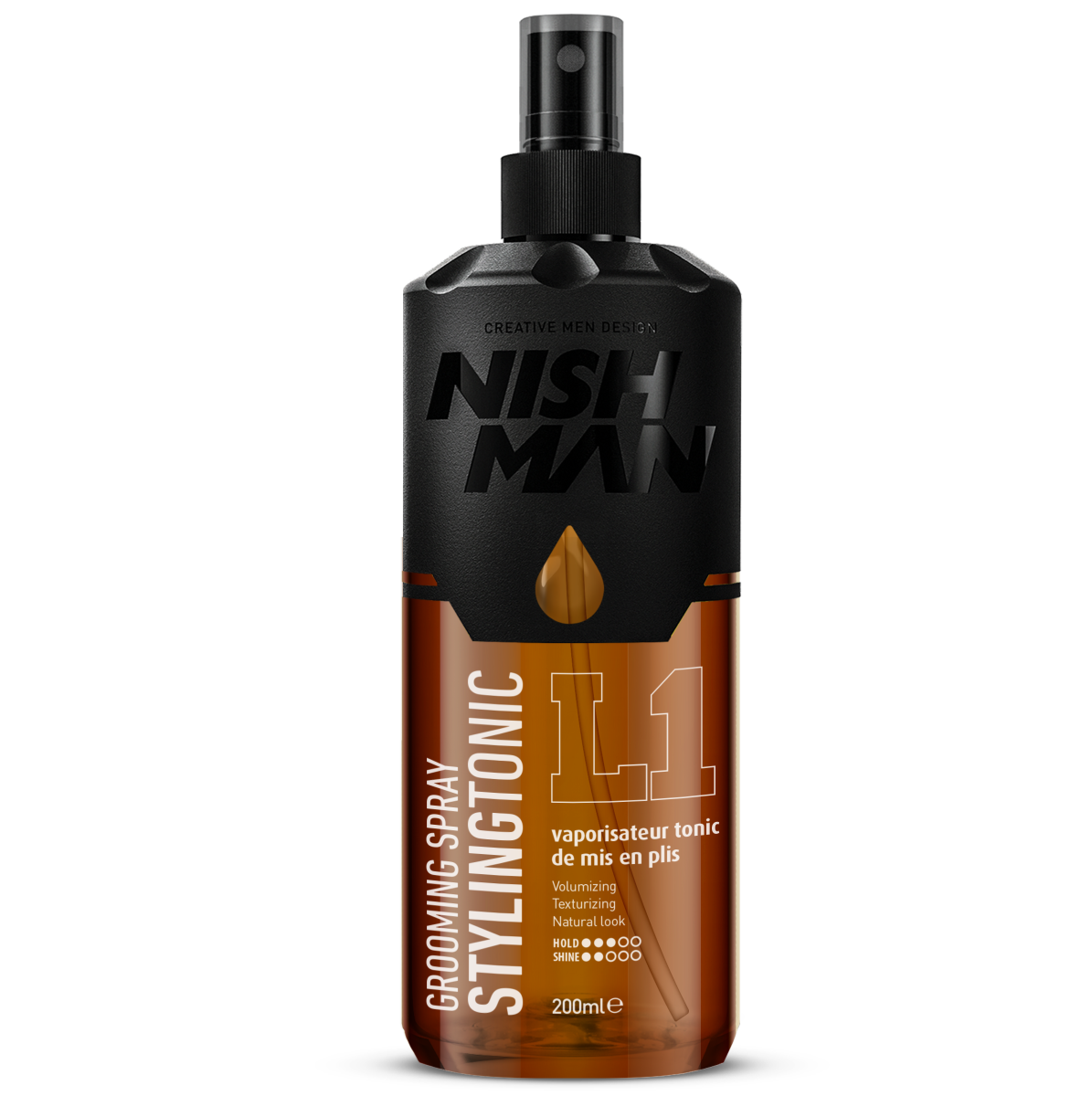 ספרי עיצוב שיער חזק - NISHMAN Grooming Spray Stylingtonic L1 200ml