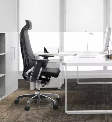 כיסא רשת ארגונומי ריפוד עור Comfort Genidia