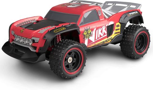 טנדר 4X4 עם שלט וטעינת USB לנסיעה גם בתנאי דרך קשים (חול, בוץ, שלוליות) פרו טרק Pro Truck - אדום