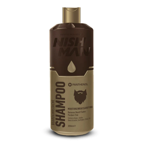 שמפו לזקן Nishman Beard & Mustache Shampoo 200ml 