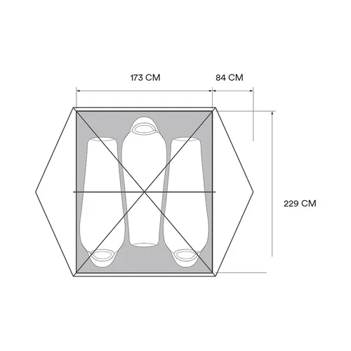 אוהל מקצועי ל3- אנשים Mineral King 3 Tent MOUNTAIN HARDWEAR