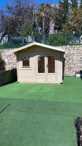 מחסן גינה עץ אירופאי  28 מ''מ 3x3  Ringwood דגם EverGreen