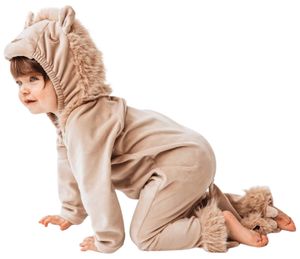 תחפושת אוברול/וואנזי אריה לפורים ומשחקי דמיון (גילאי 24-36 חודשים)