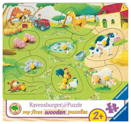 פאזל חוות חיות לגילאי 2+