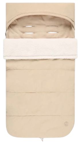 חיבוקית לעגלה / שק שינה מפנק ושימושי צד ניילון וצד פרוותי - בז'