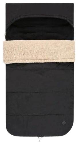 חיבוקית לעגלה / שק שינה מפנק ושימושי צד ניילון וצד פרוותי - שחור