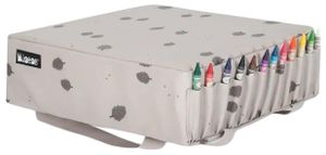 בוסטר/מושב הגבהה לאוכל וליצירה כולל סט צבעים וחוברת צביעה - אבן אצטרובלים