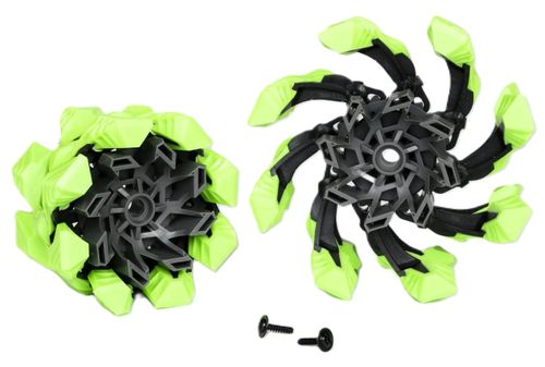 מכונית מרוץ שטח קראשר CrusheR עם שלט, טעינת USB וגלגלים מתרחבים לעבירות מדהימה - ירוק