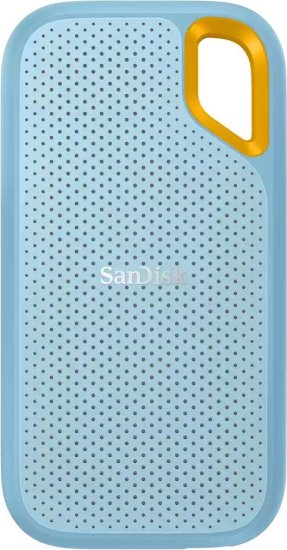 כונן קשיח SSD חיצוני נייד Sandisk Extreme Portable External 1TB SSD USB 3.2 - צבע כחול שמיים