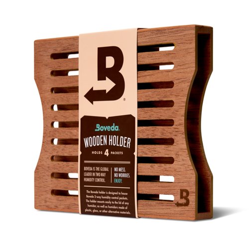 מתקן מעץ ל-4 שקיות לחות Boveda גדולות