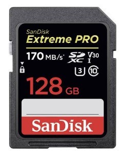 כרטיס זכרון Extreme SD 170/90MBS 128GB