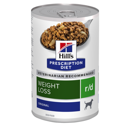 הילס שימורי r/d | Hill's Prescription Diet הפחתת משקל לכלב, 350 גר'