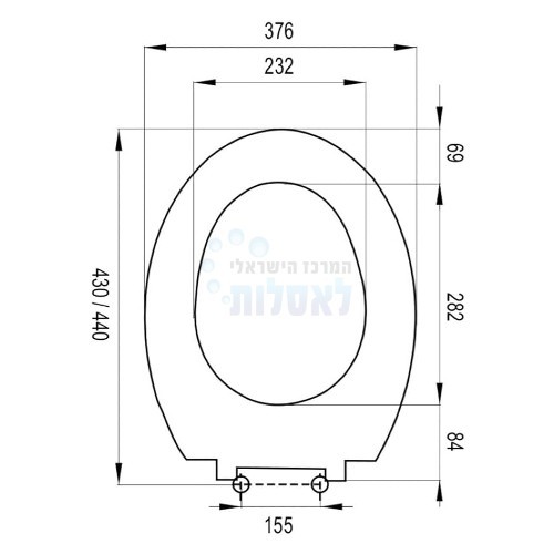 VitrA 23-003-001 | מושב אסלה VitrA Pera / Opal | לבן | ויטרה