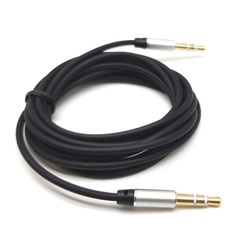 כבל / מחבר Audio Cable w/ Slim Plug Black color 0.5m E-PLSB-05