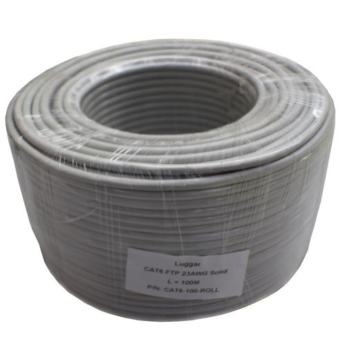 כבל / מחבר Luggar CAT6 FTP 23AWG Solid 100m ROLL CAT6-100-ROLL